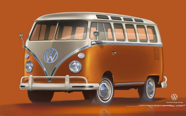 Винтажный Volkswagen Bulli превратили в электромобиль
