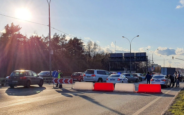 Въезды в&nbsp;Москву частично перекрыли