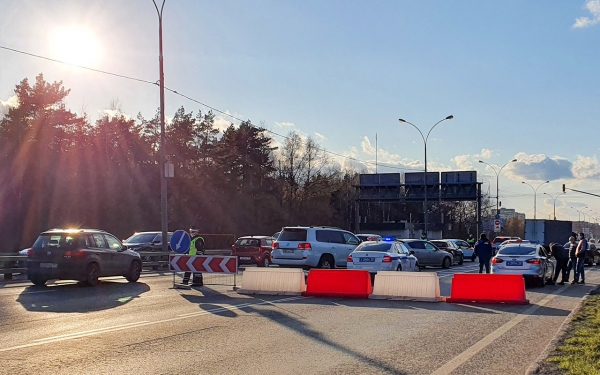 Въезды в&nbsp;Москву частично перекрыли