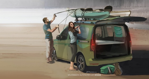 Volkswagen создал самый бюджетный минивэн в линейке, способный превращаться в полноценный дом