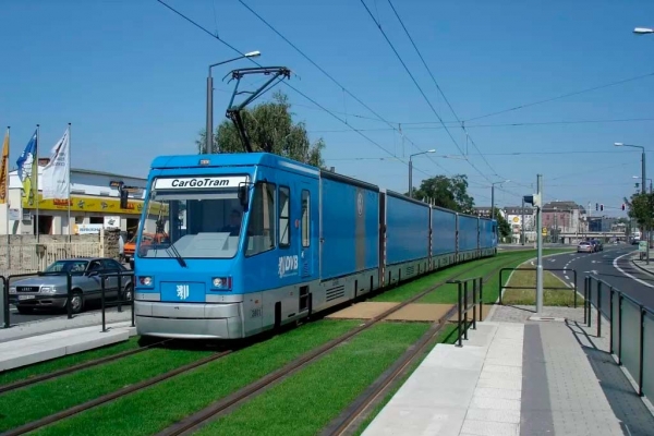 Грузовой трамвай CarGoTram в Дрездене: для чего он использовался?