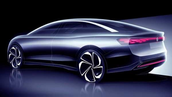 Volkswagen опубликовал первые изображения концепта ID.Aero: будущий электрический седан станет конкурентом Tesla