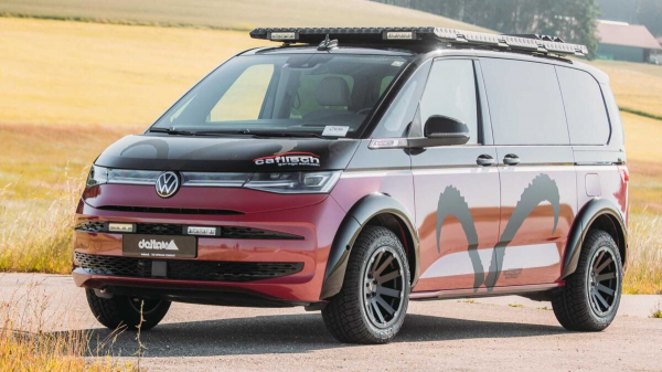 Volkswagen Multivan T7 подготовили для активного отдыха: приподнятая подвеска, внедорожные шины и другие новшества